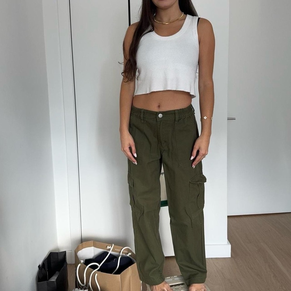 Olive Green Cargo Pants